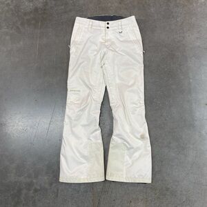 Patagonia Women’s Ski Snowboard Pants White Insulated Winter Size M